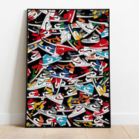Thumbnail for Collage Sneakers Print